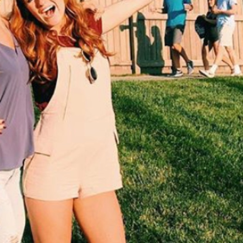 Khaki Overall shorts